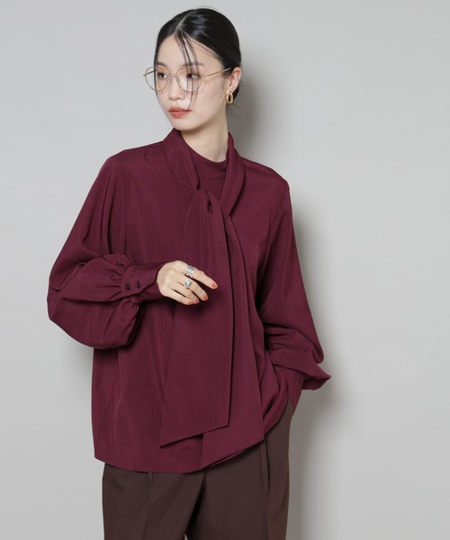 「NANO universe」 長袖ブラウス FREE グレー系その他4 レディース_画像8