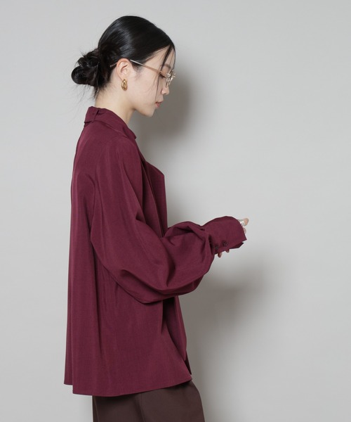 「NANO universe」 長袖ブラウス FREE グレー系その他4 レディース_画像9