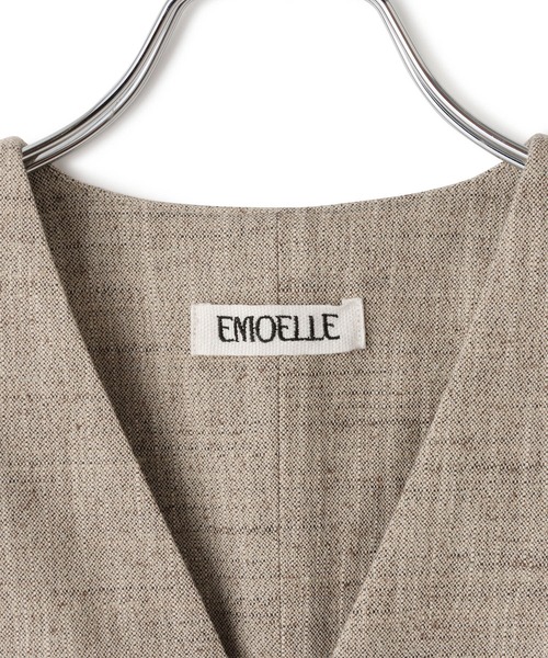 EMOELLE（エモエレ） ベスト ジレ 「EMOELLE」シルクネップジレ