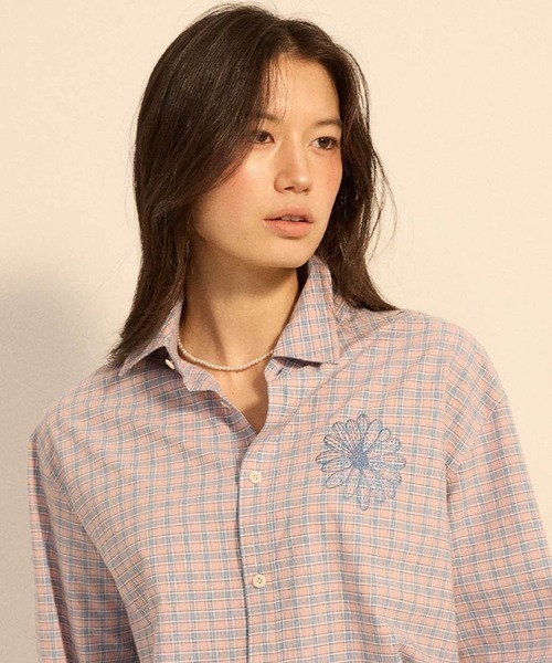 Mardi Mercredi（マルディメクルディ） ブラウス シャツ COTTON SHIRT