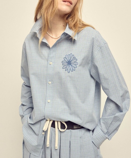 Mardi Mercredi（マルディメクルディ） ブラウス シャツ COTTON SHIRT