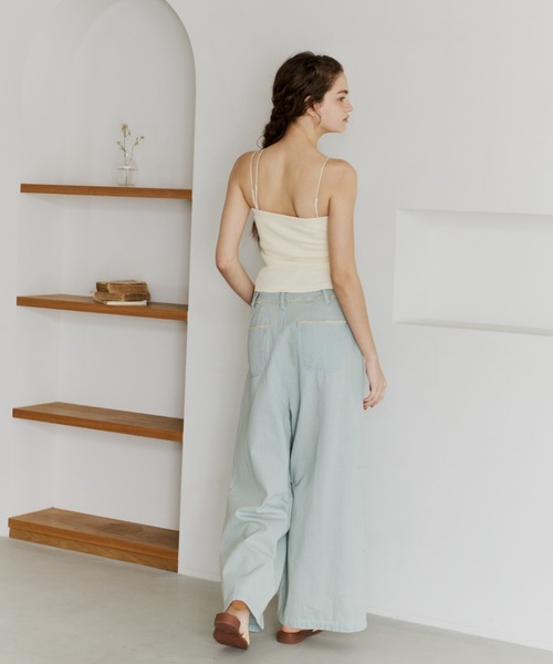 OLUN カップ付き キャミソール multi-way strap cup camisole/マルチ