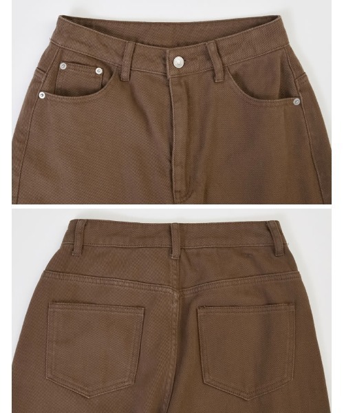 「Re:EDIT」 パンツ LARGE ブラウン レディース_画像9