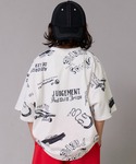 tシャツ 「綿100%」総柄プリント オーバー...の詳細画像2