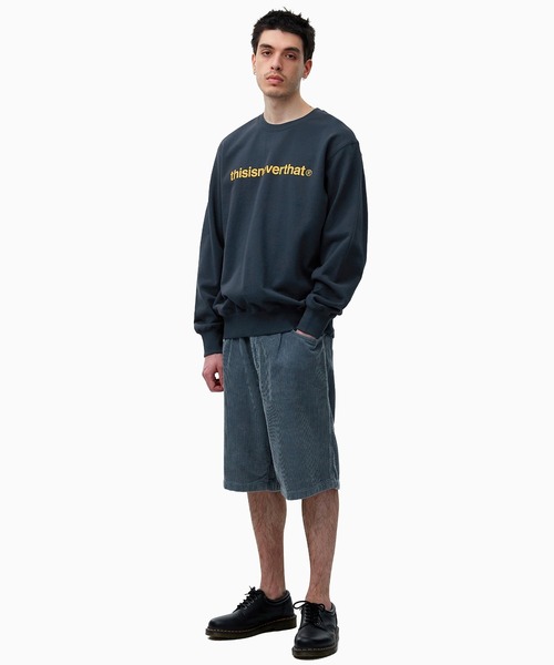 thisisneverthat® ネイビー スウェット S thisisneverthat（ディスイズネバーザット） スウェットカットソー S