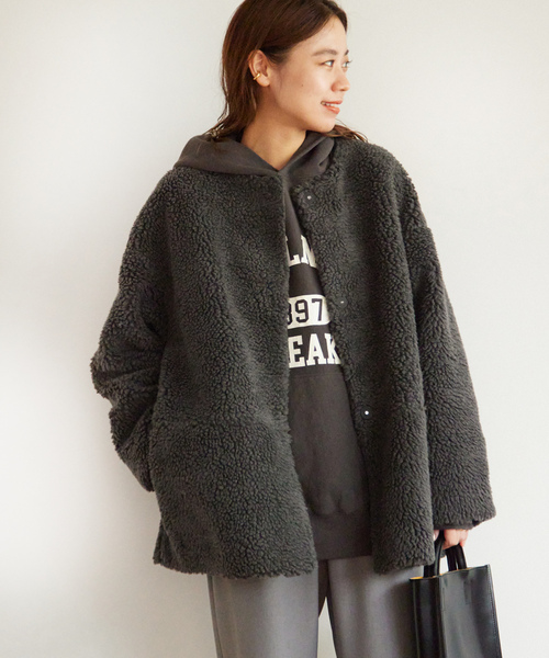 美品　ジャーナルスタンダードレリューム　ノーカラーコート JOURNAL STANDARD relume（ジャーナルスタンダード レリューム） ノー