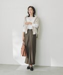 ブラウス シャツ 「シワになりにくい」リブ付き...の詳細画像1