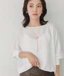 ブラウス シャツ 「シワになりにくい」リブ付き...の詳細画像2