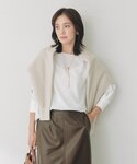 ブラウス シャツ 「シワになりにくい」リブ付き...の詳細画像5