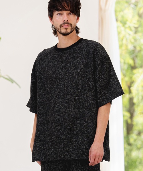 CAMBIO（カンビオ） tシャツ mt10465-サマーツイードTシャツ(26A