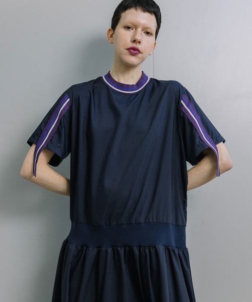 MARECHAL TERRE（マルシャルテル） ワンピース 半袖 リブワンピース 