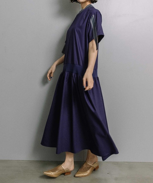 MARECHAL TERRE（マルシャルテル） ワンピース 半袖 リブワンピース 
