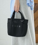 トートバッグ coen(コーエン)ロゴメッシュ...の詳細画像1
