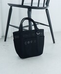 トートバッグ coen(コーエン)ロゴメッシュ...の詳細画像2
