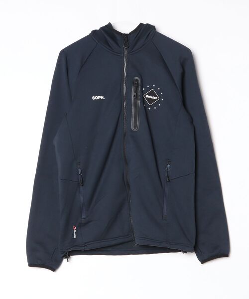 F.C.R.B. ネイビーパーカー F.C.Real Bristol（エフシーレアルブリストル） 「F.C.R.B.」 ジップ