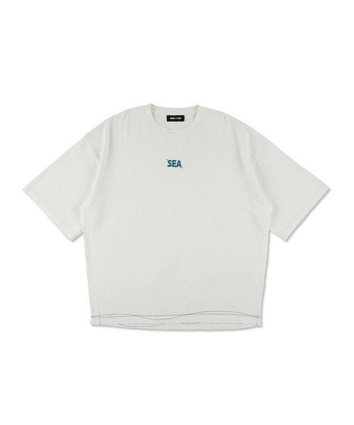 WIND AND SEA（ウィンダンシー） tシャツ WAVE BLUE STITCH TEE メンズ