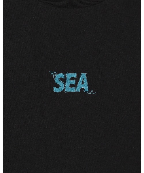 WIND AND SEA（ウィンダンシー） tシャツ WAVE BLUE STITCH TEE メンズ