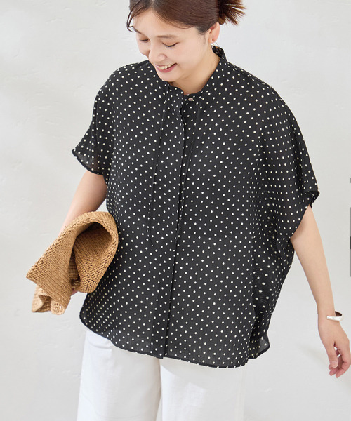 ジャーナル スタンダード⚫︎ブラウス JOURNAL STANDARD（ジャーナルスタンダード） ブラウス シャツ 半袖