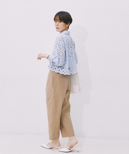 「UNIVERSAL OVERALL」 パンツ M ベージュ レディース_画像4