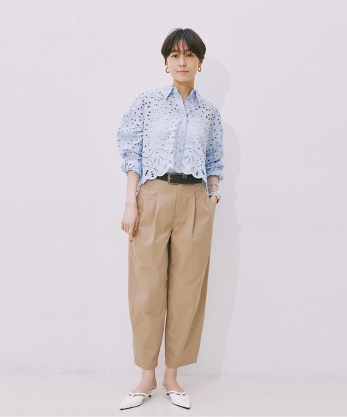 「UNIVERSAL OVERALL」 パンツ M ベージュ レディース_画像5