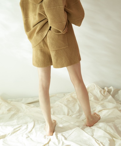 「KBF」 ショートパンツ ONE ミント レディース_画像5