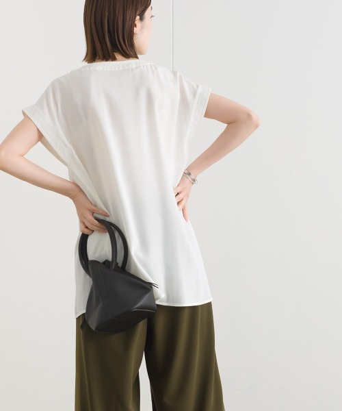 「terrace」 半袖ブラウス MEDIUM ブラック レディース_画像6