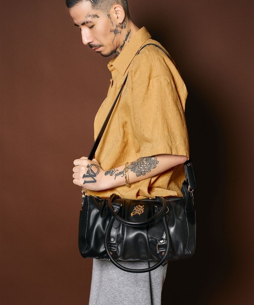Subciety（サブサエティ） ボストンバッグ Gathered boston bag メンズ 