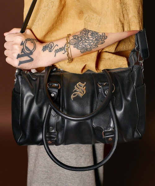 Subciety（サブサエティ） ボストンバッグ Gathered boston bag メンズ 
