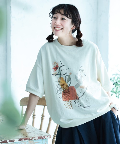 soulberry（ソウルベリー） tシャツ 半袖 アートな気分のプルオーバー