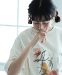 tシャツ 半袖 アートな気分のプルオーバー レ...の詳細画像1