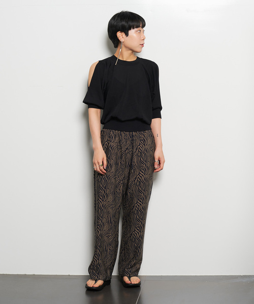 「CITYSHOP」 イージーパンツ 38 レッド系その他 レディース_画像5