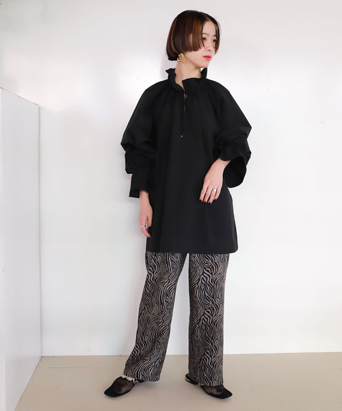 「CITYSHOP」 イージーパンツ 38 レッド系その他 レディース_画像7