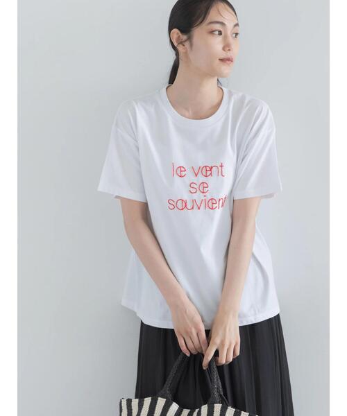 Te chichi（テチチ） tシャツ 半袖 「接触冷感」ステッチ刺繍ロゴ