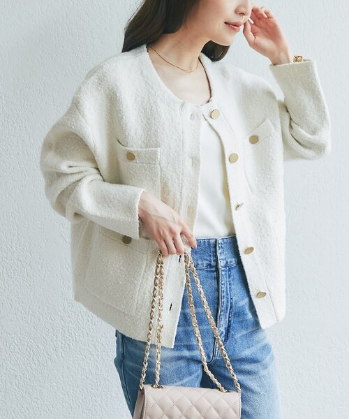 La boutique Bonbon（ラブティックボンボン） ジャケット ノーカラー