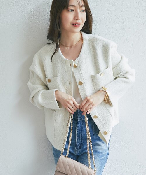 La boutique Bonbon（ラブティックボンボン） ジャケット ノーカラー