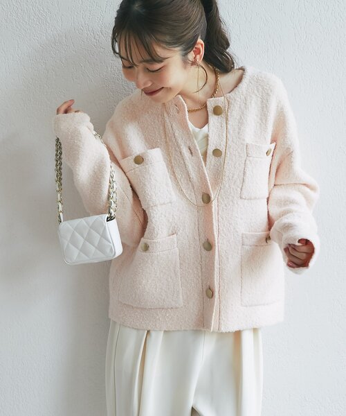 La boutique Bonbon（ラブティックボンボン） ジャケット ノーカラー