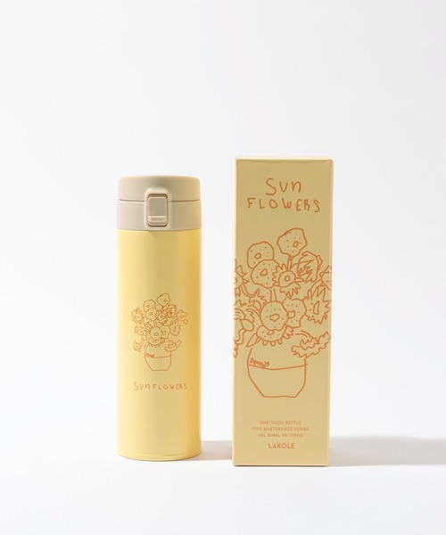 LAKOLE（ラコレ） 水筒 「世界の名作」ワンタッチボトル「500ml