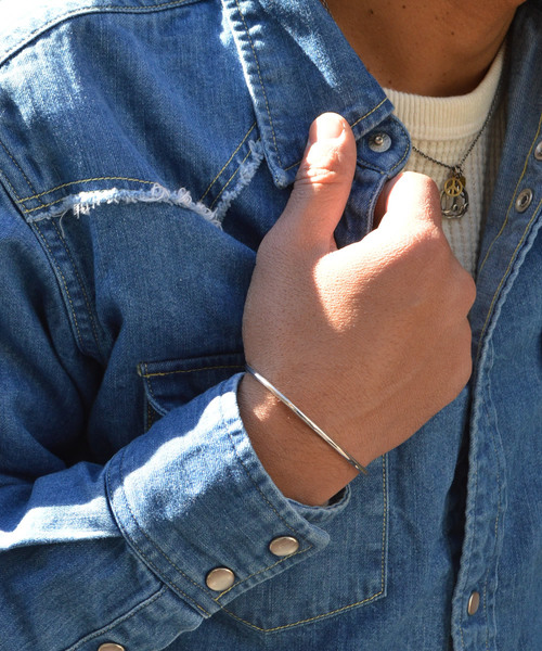 39/サンク Roller Press Bangle バングル 39 (SunKu/サンク) Roller Press Bangle GOLD 10K/ ローラー