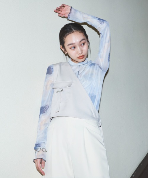 ベスト ジレ アシンメトリーレイヤードベスト レディース : ZOZOTOWN