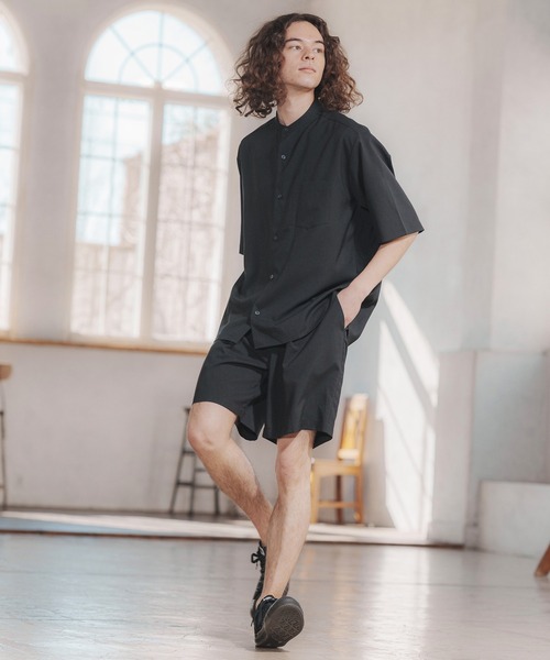 ⑮foxey ショートパンツ セール】【UNISEX/2サイズ展開】リーフガラセットアップショート