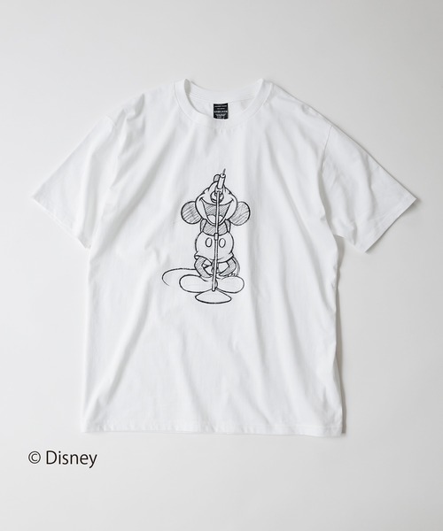 Disney（ディズニー） tシャツ MICKEY MOUSE/DRAWING OS T-SHIRT