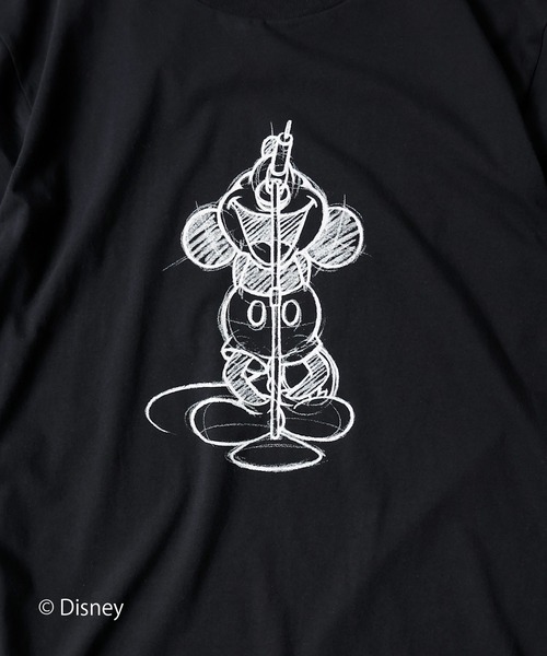 Disney（ディズニー） tシャツ MICKEY MOUSE/DRAWING OS T-SHIRT
