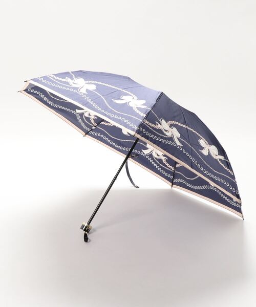 LANVIN en Bleu 折りたたみ傘 折り畳み 折りたたみ傘 ”サテンリボン