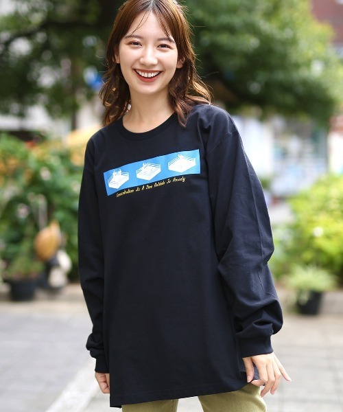 チチカカ tシャツ 「ユニセックス」イラストルチャプリントロングT