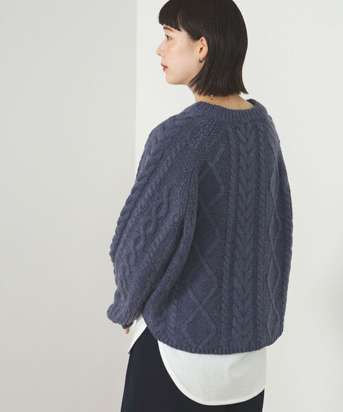 ニット セーター BEAMS HEART / ケーブルニット プルオーバー セット「セットアイテム」 レディース BEAMS HEART ニット セーター / ケーブルニット プルオーバー