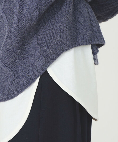 ニット セーター BEAMS HEART / ケーブルニット プルオーバー セット「セットアイテム」 レディース BEAMS HEART ニット セーター / ケーブルニット プルオーバー