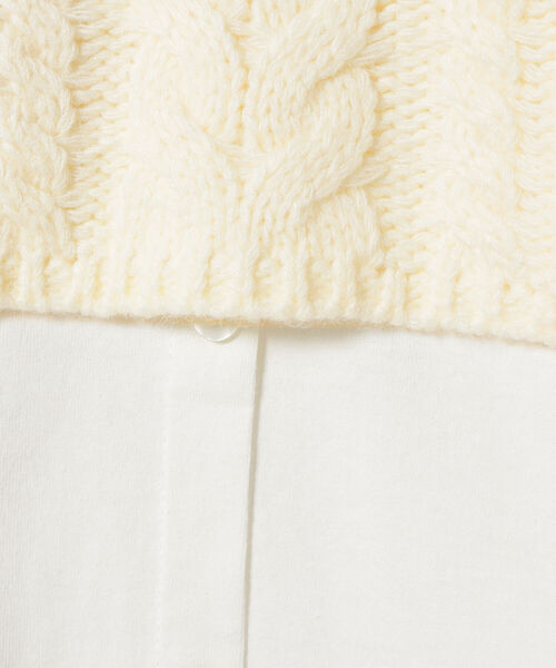 ニット セーター BEAMS HEART / ケーブルニット プルオーバー セット「セットアイテム」 レディース BEAMS HEART ニット セーター / ケーブルニット プルオーバー