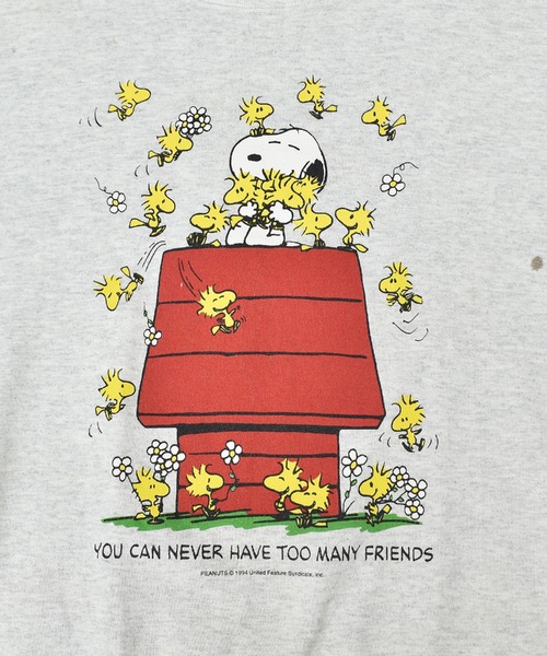 スウェット メンズ 「ヴィンテージ古着」90's PEANUTS SNOOPY / スヌーピー クルーネックスウェット USA製｜zozo｜04