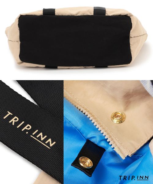トートバッグ 「TRIP.INN」2WAY 目隠しポケット付ビッグトート
