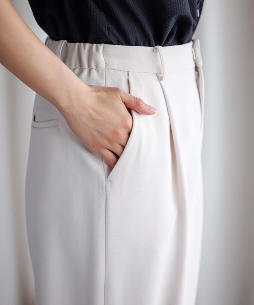 MassimoDutti｜立体感バルーンパンツ 裾ボタンがアクセント 美脚 裾ボタン2wayパンツ(F ブルー)｜ アンミッコ｜名古屋PARCO